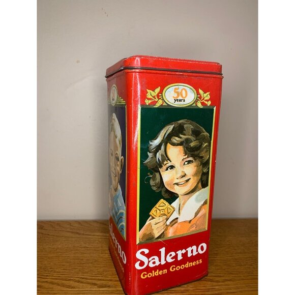 Vintage Collectible Salerno Golden Goodness Cookie 50 Years Tin - Picture 3 of 5